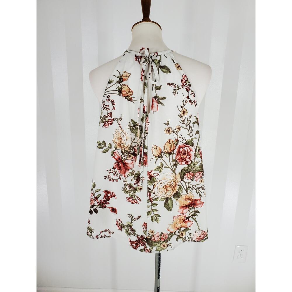 BLUE RAIN Women's Floral Print Sleeveless Top Sz S - Picture 4 of 9